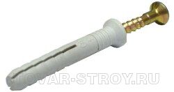 Дюбель-гвоздь D 6мм, L 40 мм SMK с грибком (коробка 200 шт)